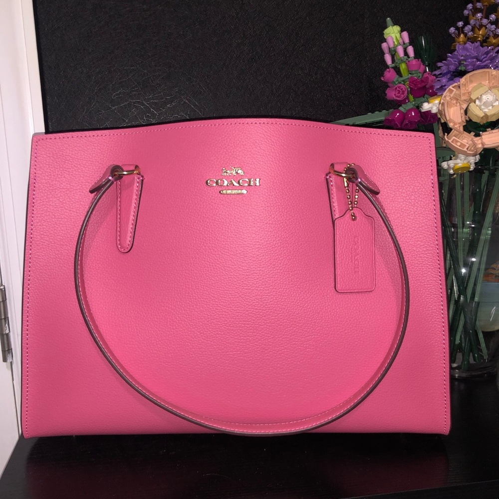 Coach - Saffiano Leather Shoulder Bag
